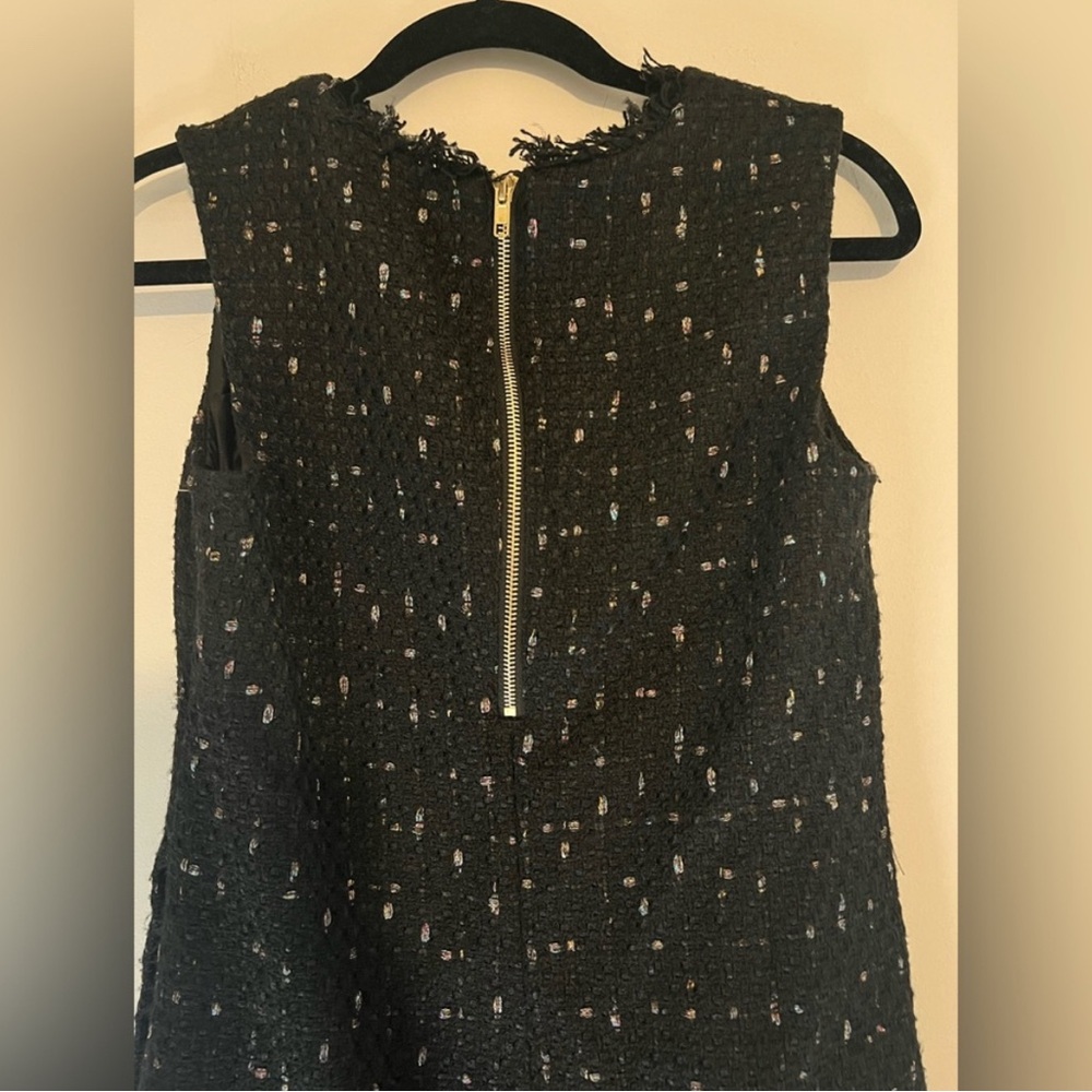 Walter Baker Bethani Tweed Mini Dress – Black Bouclé Shift – Size 2 NWT - Picture 8 of 12